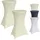 Baumarktplus 2x Stehtischhusse 60 cm beige Tischdecke Husse Bistrotisch Partytisch Stretch
