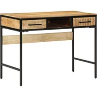 VidaXL Schreibtisch 100x50x75 cm Massivholz Roh-Akazie