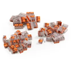 WAGO Klemmen-Set, 61-teilig, 27x 221-412, 20x 221-413, 14x 221-415