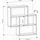dema home Wandregal Maybe 85 x 20 x 85 cm Braun