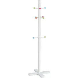 Zeller Garderobenständer Kinder 38 x 38 x 124 cm Weiß