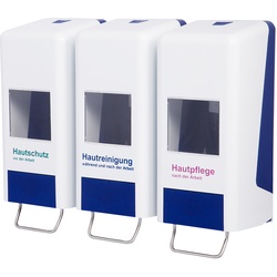 Spenderbatterie / Softflaschenspender Trispender in 2 Farben