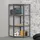 Juskys Eckregal Metall 160 x 75 x 40-75 cm Grau