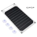 YUMILI Solar Ladegerät, 10W IP64 Wasserdichtes tragbares Solarpanel Mobilladegerät mit 5 V USB Ausgang für Reisen Sport Wandern Camping Strand und andere Outdoor Aktivitäten