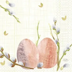 500 Duni Tissue-Servietten 33 x 33 cm Willow Easter 3-lagig