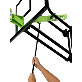 EXIT TOYS EXIT Galaxy Basketballkorb zur Wandmontage mit Dunkring - grün/schwarz