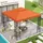 Outsunny Ersatzdach für Pavillon 3x3 m 3 x 3 m Rot