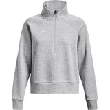 Under Armour Damen UA Rival Fleece HZ, Mod GRAY Light HEATHER, S