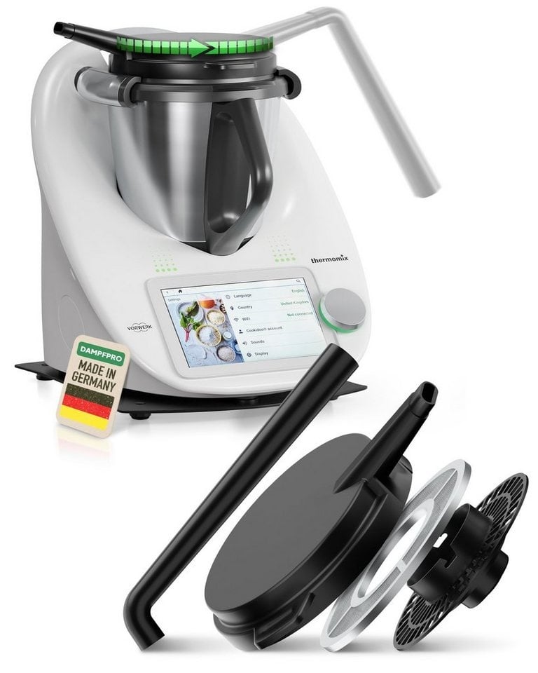 Preisvergleich Produktbild Leckerhelfer - automatisch Lecker Küchenmaschinen Zubehör-Set DampfPRO - Dampfableiter passend für den Thermomix TM5 & TM6, Zubehör für Thermomix TM5 und Thermomix TM6, BPA-Free