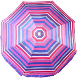 Ellug gestreifter Sonnenschirm 180 x 180 cm Pink