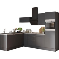 OPTIFIT Winkelküche »Aken«, ohne E-Geräte, Stellbreite 200 x 270 cm grau