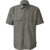 s.Oliver Regular Fit: Kurzarmhemd aus Leinenmix - olive - L