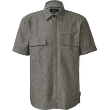 s.Oliver Regular Fit: Kurzarmhemd aus Leinenmix - olive - L