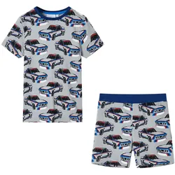 Kinderpyjama mit Kurzen Ärmeln Grau 116