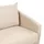 Beliani Sofa Samtstoff Beige mit goldenen Beinen MAURA