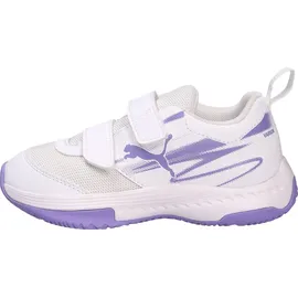 Puma Varion II Hallenschuhe mit Klettverschluss Kinder 04 white/lavender alert 32