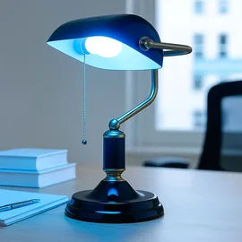 GLOBO Bankerlampe Gold