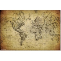 cover-your-desk.de CoverYourDesk, Unterlage, World Map vintage, 60 x 40 cm