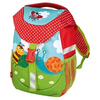 Moses 16112 Krabbelkäfer Rucksack für Kinder | Kindergartentasche mit Brustgurt | Für Mädchen und Jungen Kinder-Rucksack, 30 cm, Bunt