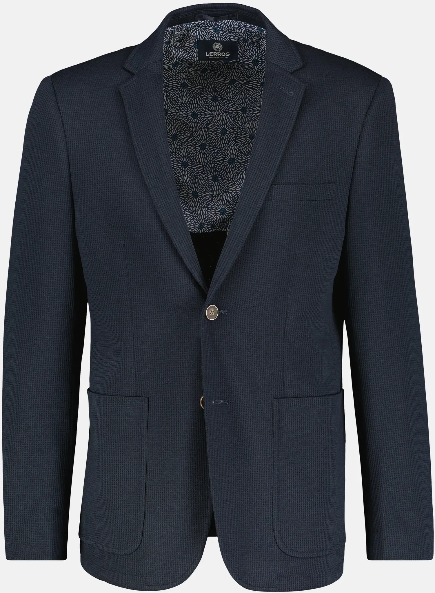 Blazer aus Jersey mit Innenfutter-Print - Classic Navy - 28