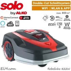 SOLO by ALKO Robolinho 822 W M‰hroboter mit WLAN, Eco-Mode, Smarthome, Alexa, ++Verlege SET