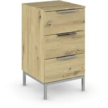 Rauch Nachttisch, Nachtschrank Nachtkonsole Flipp, Breite 40 cm, mit 3 Schubladen und Soft-Close-Funktion