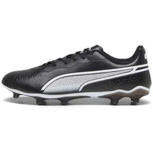 Puma King Match FG/AG Soccer Shoe, Black White, 43 EU