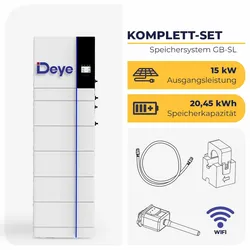 Deye GB-S15K-EU mit 15 kW und 20,45 kWh Speicher (5x GB-LM4.0)