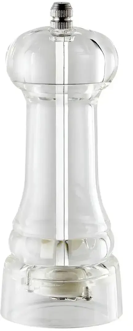 KHG Salz-/Pfeffermühle   , transparent/klar , Kunststoff , Maße (cm): H: 15,5  Ø: 6