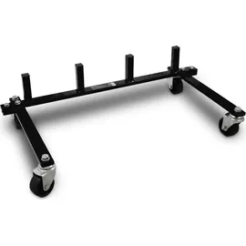 BITUXX 4 Stück PKW Rangierhilfe Rangierheber hydraulisch Wagenheber Auto Rangierroller Rangierheber belastbar bis 680 kg inklusive Transportständer