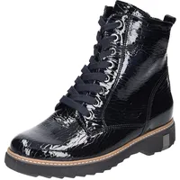 Waldläufer Damen Stiefeletten Schuhe Kitomi Stiefelette Lackleder Elegant Freizeit Animal Print - 37.5 EU X-Weit