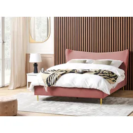 Beliani Chaleix 180 x 200 cm Rosa/Gold