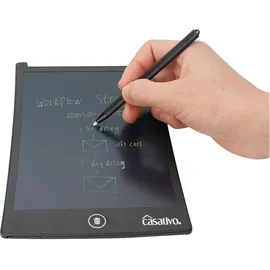casativo LCD-Schreibtafel (21,5 cm) mit präzisem Eingabestift – Elektronisches Zeichentablett für Notizen & Skizzen, inkl. Batterie
