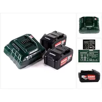 Metabo Basis Set 2x Li-Power Akkupack 18 V 4,0 Ah