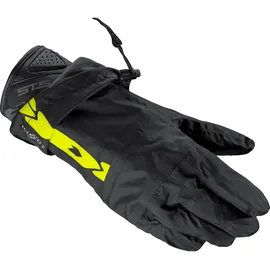 Spidi Overgloves wasserdichte Regen Überziehhandschuhe, schwarz/gelb, L