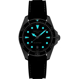 Certina DS Action 40mm C048.410.11.051.00 Taucheruhr Quarz Stahl/Schwarz 30 bar