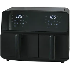 Westfalia Heißluft Fritteuse 9 L Doppelkammer schwarz