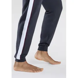 bench. loungewear Bench. Sweathose mit aufgesetzten Streifen an der Seite und Logodruck Gr. 48/50 (M) N-Gr, navy-weiß, , 97406830-48 N-Gr