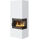 KAMINEINSATZ SIMPLE BOX 8 KW Ø 200 RECHTS WEISSMIT TÜRFEDER Einhaltung der BImSchV 2