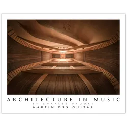 Architecture in Music "Martin D35 Gitarre" 50 x 40 cm