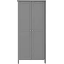 VCM ebuy24 Kleiderschrank 2 Türen Grau.