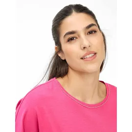 Brax Kurzarmshirt "Style CAELEN S", Damen, Gr. 48, pink, 47% Baumwolle, 47% Modal, 6% Elasthan, Rundhals, Shirts