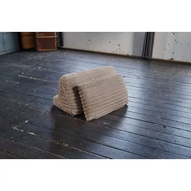 KAWOLA Rückenkissen WIOLO SOFT Weicher Breitcord taupe