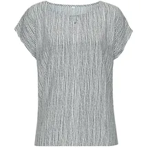 vivance by lascana Kurzarmbluse schwarz/weiß gestreift 34