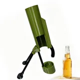 Mörser Flaschenöffner 6cm, Biermörser für 0,33L–0,5L Bierflaschen, Bieröffner Kanone mit Kronkorkenwerfer