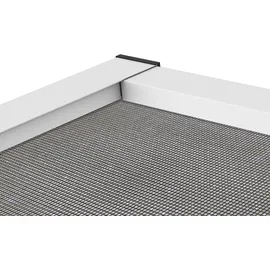 hecht International Fliegengitter mit Aluminiumrahmen 100 x 120 cm Weiß