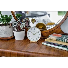 HERMLE 22986-002100 Messing-Stiltischuhr, Gold,