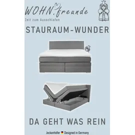 Jockenhöfer Boxspringbett JOCKENHÖFER GRUPPE ""Amira", OTTOs Choice Topseller, mit Bettkasten und Topper", rosa (rosè 313, 05), B:134cm L:217cm, Bezug: 100% Polyester;Topper und Matratzenspiegel: 100% Polyester, Komplettbetten, Boxspringbett, erhältlich in den