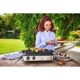 Silvercrest SILVERCREST® Multifunktionsgrill Tischgrill Grill mit Kebabfunktion 1600 Watt
