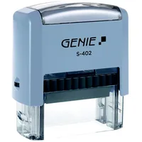 GENIE S-402, Selbstfärbestempel, Benutzerdefinierter Stempel, 47 x 18 mm,